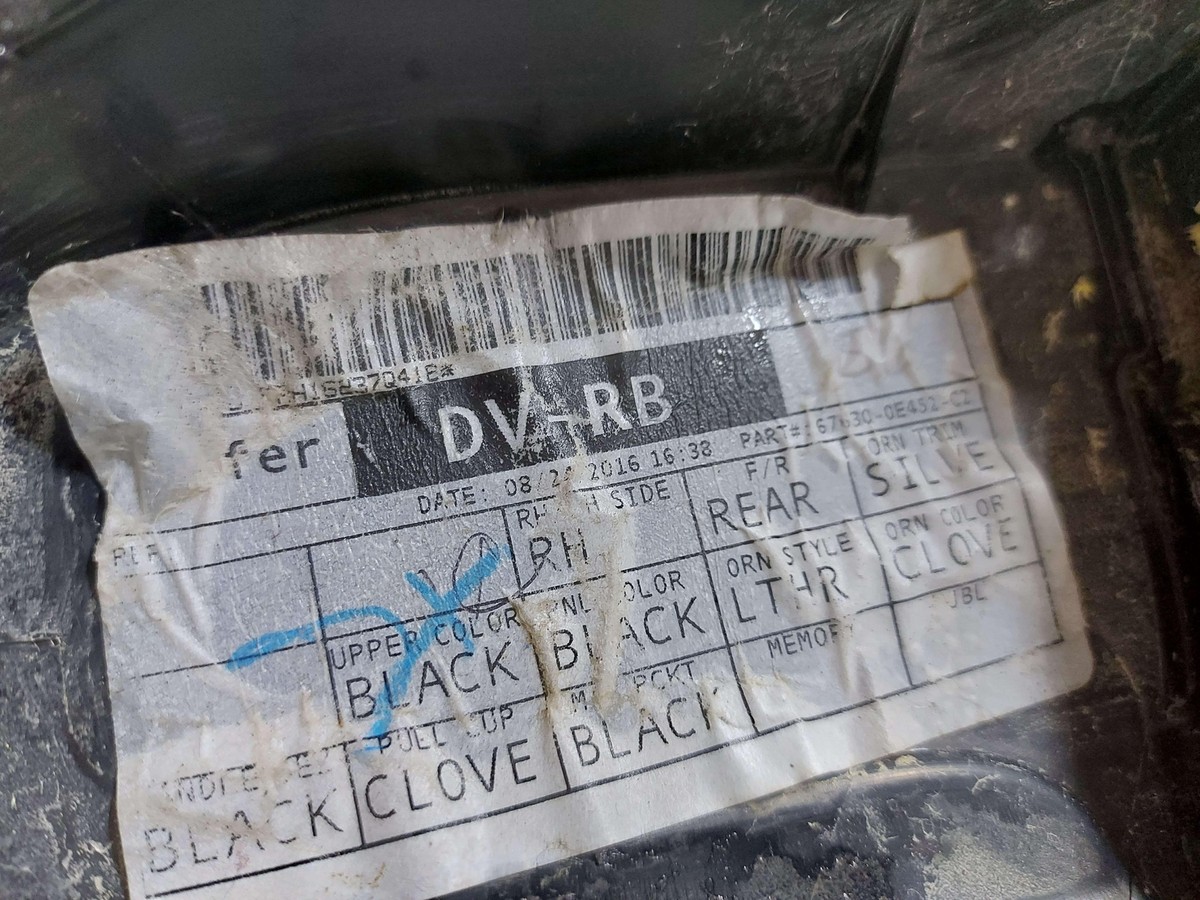 14-16 TOYOTA HIGHLANDER REAR RIGHT DOOR TRIM PANEL BLACK *NOTE | eBay