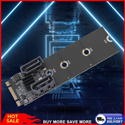 NGFF M2 NVME To SATA3.0 Adapter M.2 Key-M Riser Card JMB582 Chip Expansion Card