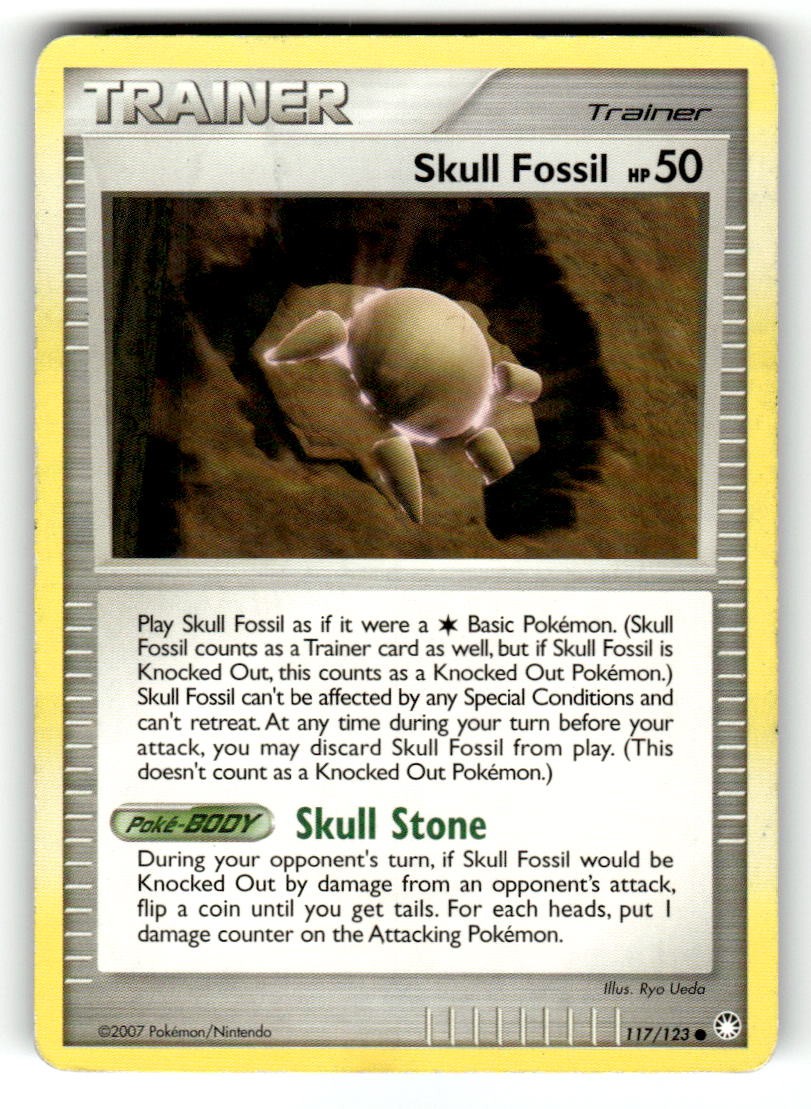 Skull Fossil Pokemon Mysterious Treasures 117/123 NM