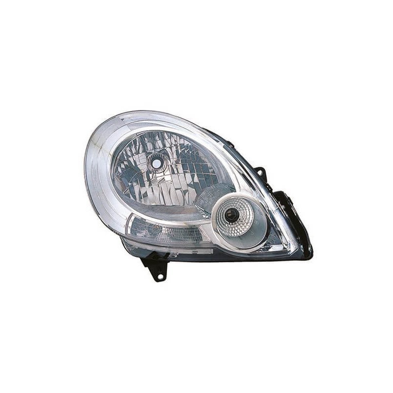 Phare avant droit H4 chromé d'une finition premium pour Kangoo 2 Phase 1