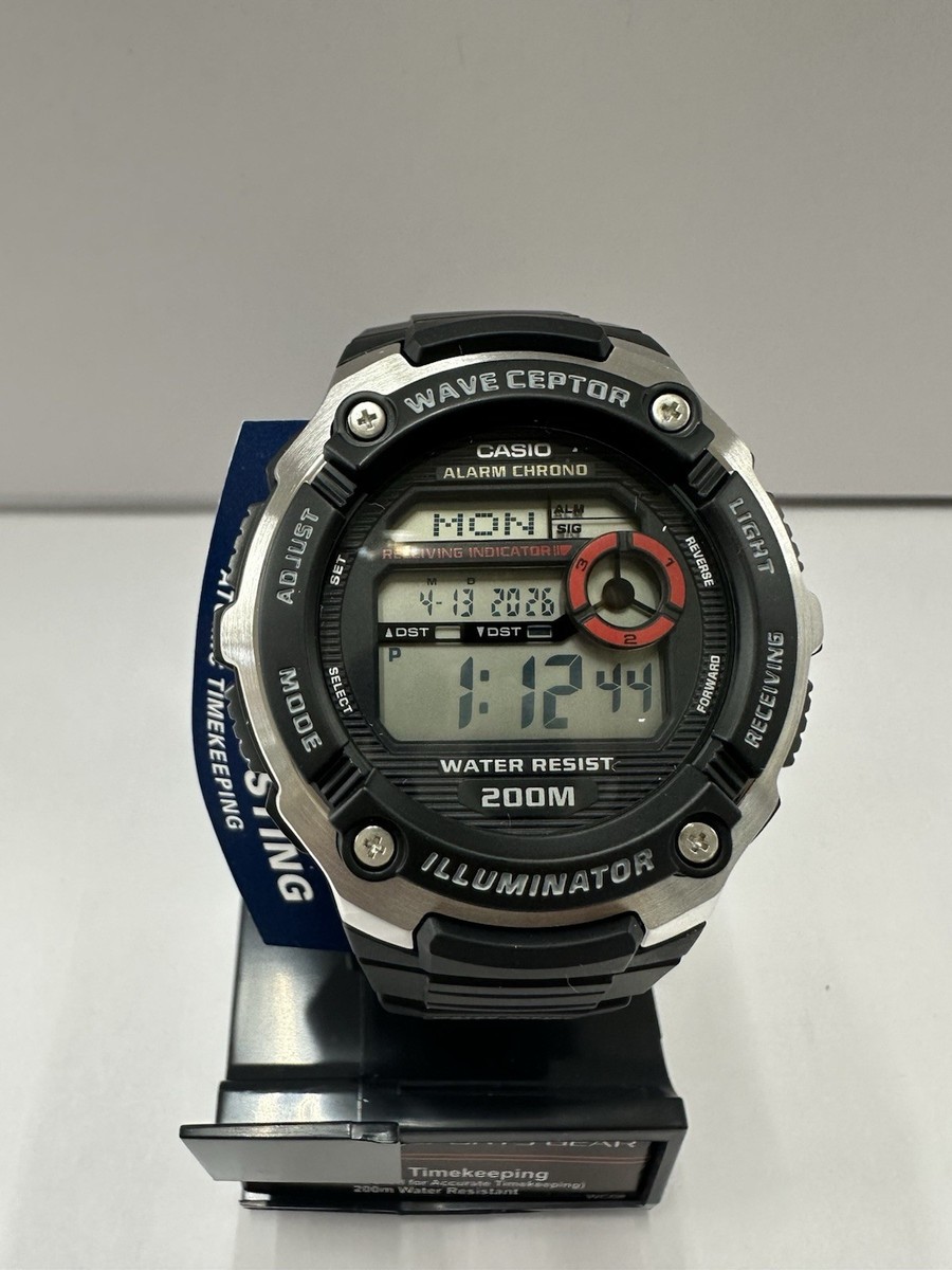 【保証期間2026年11月迄・新品・未使用】CASIO wave ceptor Casio Wave Ceptor WV-200-1A Men's Watch | eBay