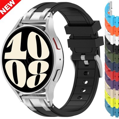 20mm 22mm Silikon Armband Für Samsung Galaxy Watch 7 6 5 Pro 4 Classic 3 Ersatz