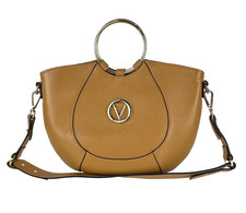 Mario Valentino New Auth Leather Top Handle Bag Removable Shoulder Strap Logo