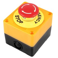 AC660V 10A Plastic Shell Red Sign Emergency Stop Mushroom Push Button Switches
