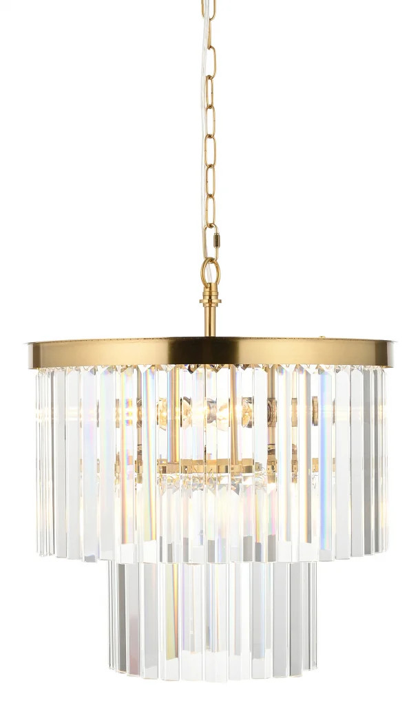 Ceiling Light Brass Conaston 4 Brushed Aged Endon 115456