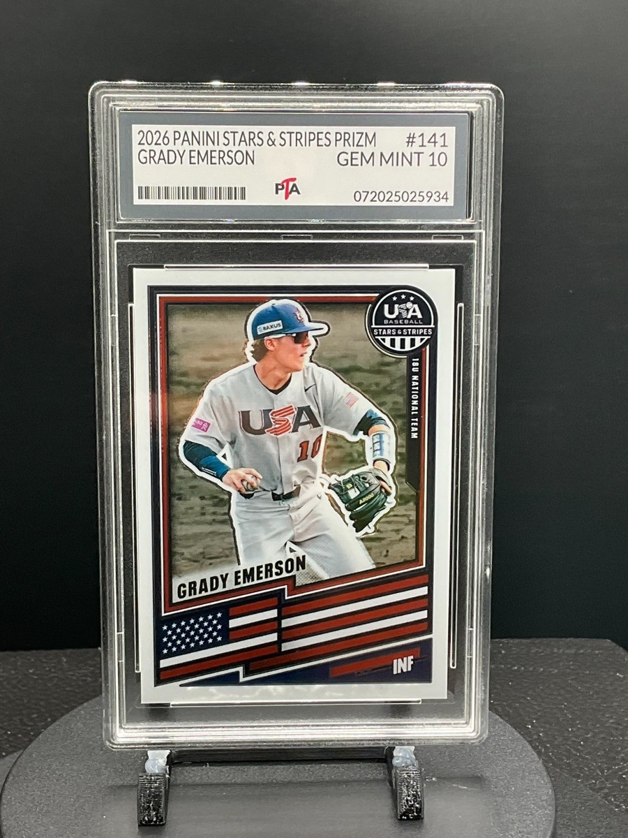 2026 Panini Stars & Stripes Prizm #141 Grady Emerson ~ GEM MINT