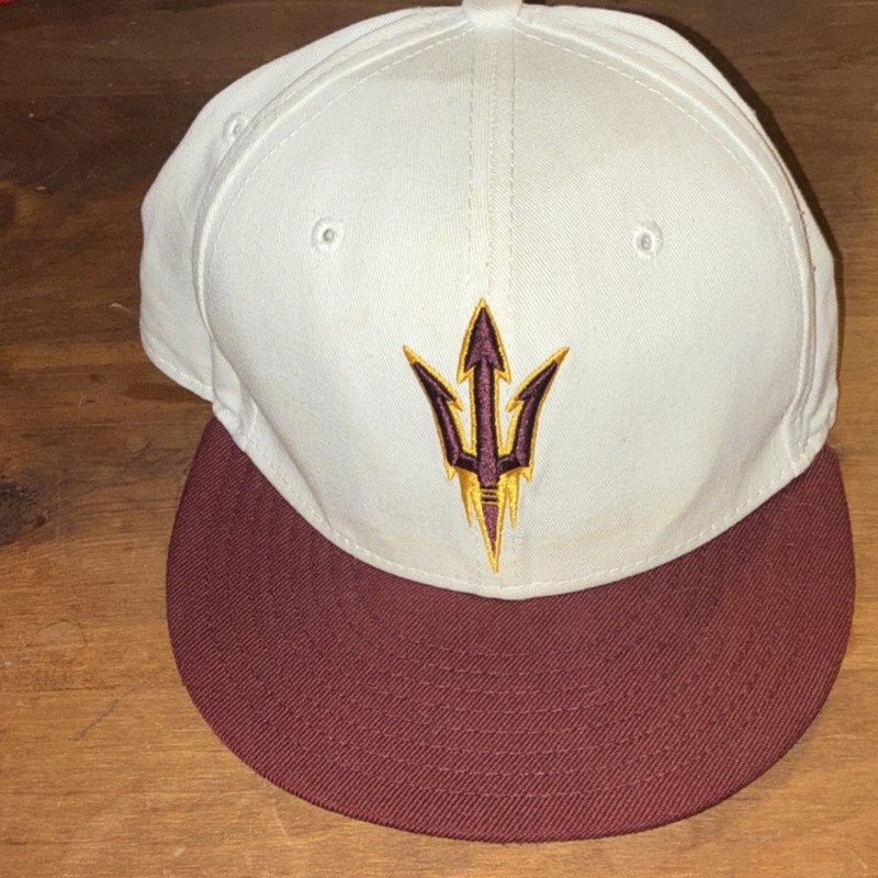 New Era Arizona State Sun Devils Cap White Maroon 7 1/2