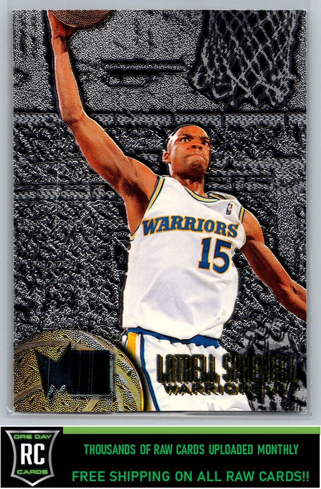 1995-96 Metal Silver Spotlight Latrell Sprewell #36 Golden State Warriors
