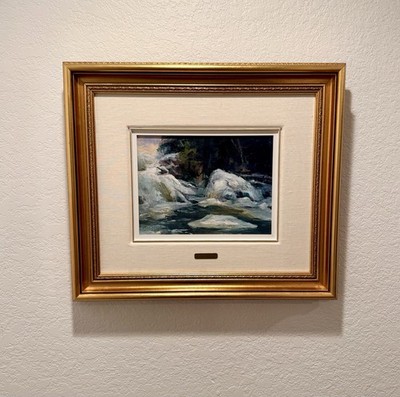 Leonard Parent Basque Original Oil Painting On Canvas Signed Front And Back COA