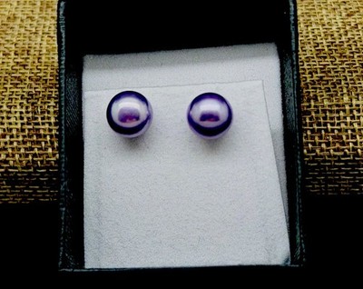 Honora Ohrstecker Sterlingsilber Lavendel 9 mm Feder