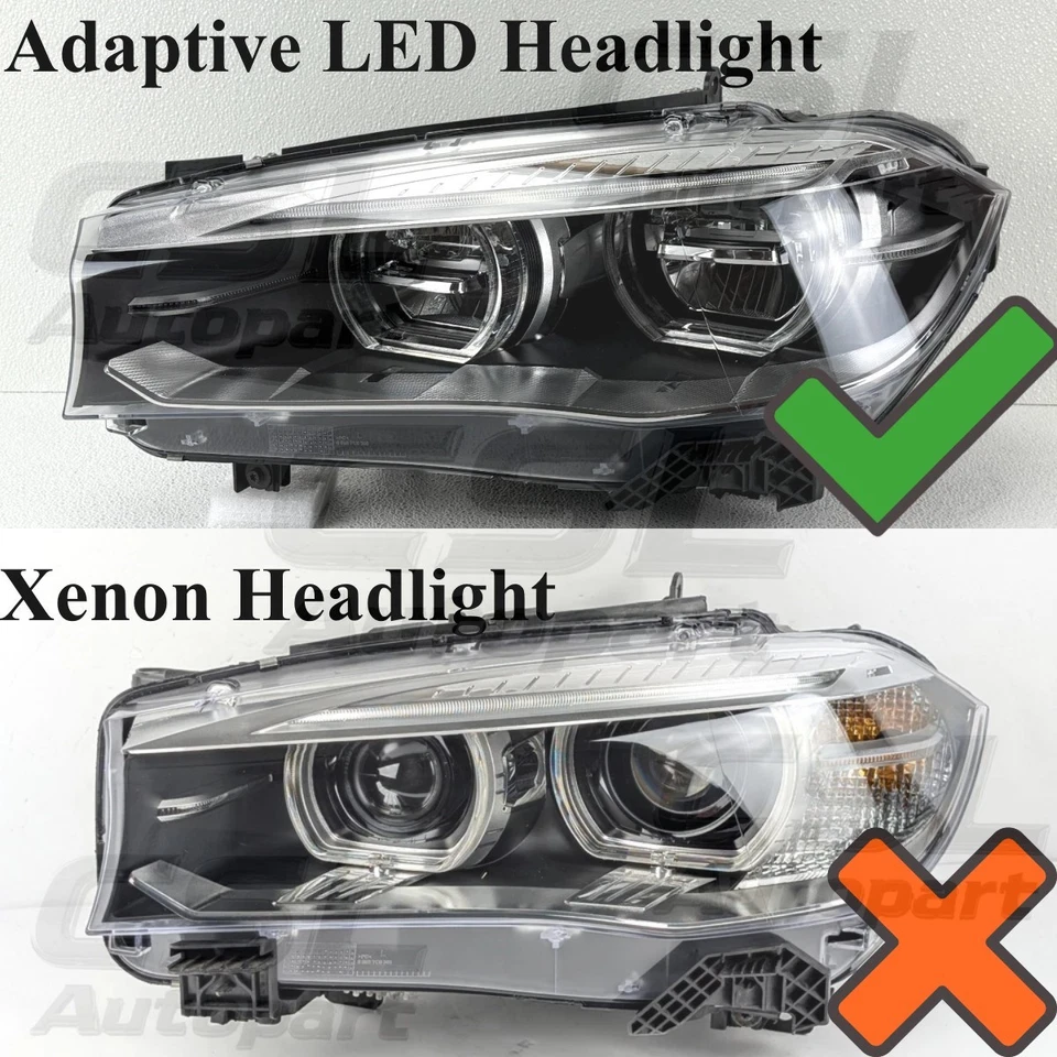 Placa DRL ojos de ángel amarillos CSL para BMW X5 X6 F15 F16 F85 F86 luz LED adaptativa Foto 2 de 4