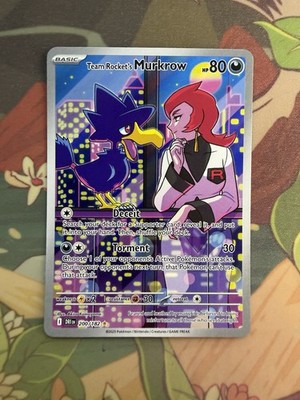 Pokémon TCG Destined Rivals Team Rockets Murkrow Card 200/182