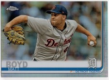 Matt Boyd 2019 Topps Chrome Refractor #83 Detroit Tigers