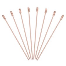8 Pcs Stainless Steel Cocktail Picks, 4.33" Rose Gold (Cylinder)
