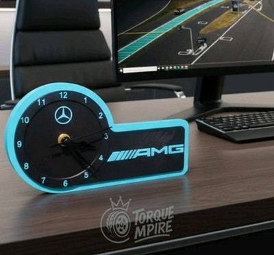 AMG Tischuhr Luxus Auto inspiriert Büro Tischuhr Mercedes Style