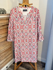 WHITE LABEL KLEID Tunika Summer 🖤 gemustert Gr. 40 Viskose Sommerkleid 