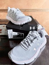 Under Armour Grade School Assert 10 Kids' Running Shoes 3026189 4Y Gray/Pink