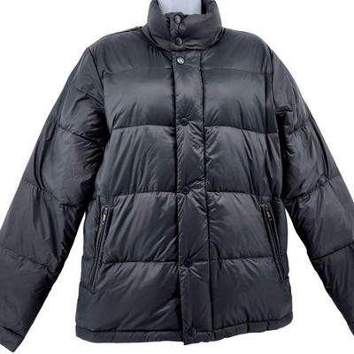 American Eagle Puffer Jacket XS Gray Down Feather Insulated Winter Coat Puffy