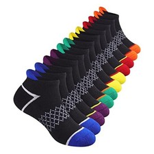 12 Pairs Boys Socks Ankle Athletic Socks With 7-10 Years Black 12 Pairs