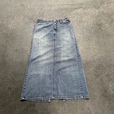 Gap Jeans Vintage Denim Button-Front Maxi Skirt