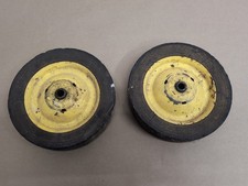 Ertl Pedal Tractor Parts Front Wheel Set 7 x 1.5" John Deere Yellow 3
