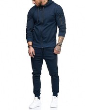 Men's Tracksuits,2 Piece Hooded Athletic Sweatsuits for Mens Casual Jogging S...
