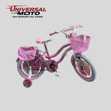 BICICLETTA BIMBA/RAGAZZA MISURA 16 4/5/6 ANNI NEW PRINCESS COLORE ROSA