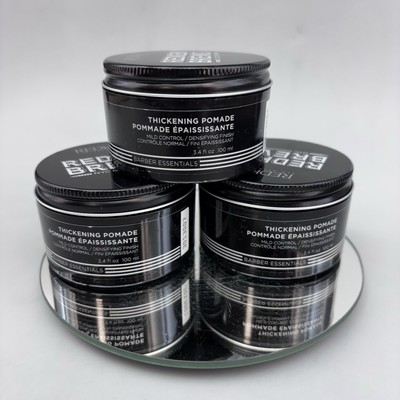 3 Redken Brews Men's Hair Thickening Pomade Mild Control 3.4 oz 100 ml Free Ship