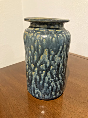 Rare Vintage Susan Beecher Drip Glaze Studio Pottery Vase - 7''