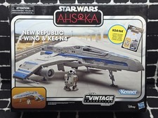 Star Wars The Vintage Collec E-WING FIGHTER 3.75  Hasbro Vehicle & KE4-N4 Droid