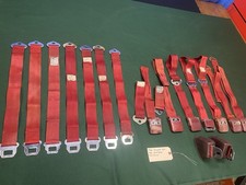 1966 Gm Oldsmobile Chevy Buick Pontiac Red Seat Belts 1966 Gm Oldsmobile Chevy Buick Pontiac Red Seat Belts
