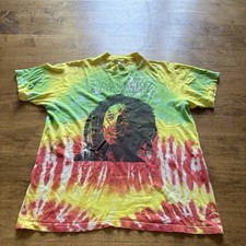 RARE Vintage Bob Marley And The Wailers Kaya Tee Large Tie-Dye Rasta Stedman USA