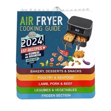 Hangable Air Fryer Cheat Sheet for Quick Access to Cooking Instructions