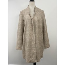 Vero Moda Heathered Tan Long Knit Coat Womens...