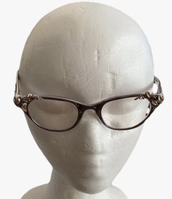 Tura Inc. 1950's Eyeglasses Cat Eye Silver Aluminum Floral Leaf Frames Vintage