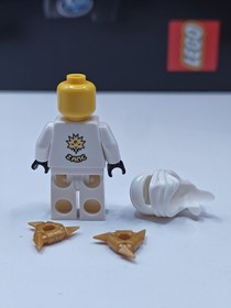 NEW Ninjago Zane DX with Golden Shurikens Custom Lego Minifigure 2260 Ice Dragon