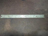 Starrett No 303 Tempered Steel Rule 12 Inch Machinist Ruler Athol Mass USA