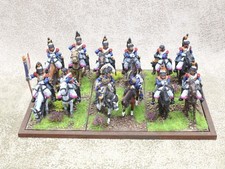 28mm Napoleonic metal FRENCH CUIRASSIER CAVALRY x12 Very Well Painted 37166