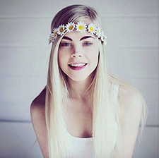 3PCS Daisy Flower Headband Sunflower Hair Wreath Floral Fall Boho Sunflower C...