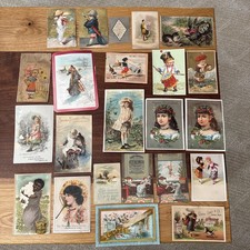 Lot of 20 Victorian Trading Cards Varying Con...
