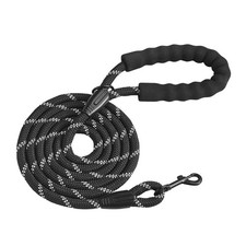 Heavy Duty Rope Dog Leash 6ft w/ Padded Handle for Medium  Large Dogs