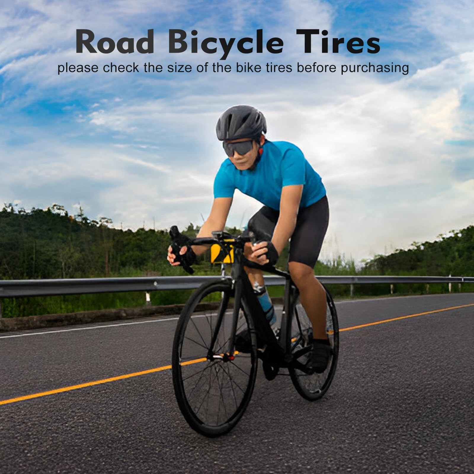 26 Inch Bike Tires Replacement Kits 2 Pack, HUIOK 26X1.75 Bike Tire Folding B...