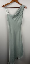 Lulus Women's One Shoulder Formal Maxi Dress Mint Green Medium