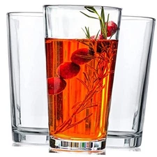 Drinking Glasses - Set of 10-16oz. Margarita Glass Cups - Dishwasher Safe 