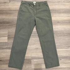 Rustic Dime Pants Workwear Chino Green Classic Fit Canvas Made in USA Mens 30x27