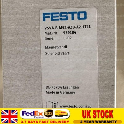 US FREE TAX New Festo VSVA-B-M52-AZD-A2-1T1L 539184 Solenoid valve