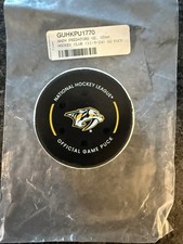 Utah Hockey Club - Nashville Predators - 11/9/24 - Game Used Tracker Puck