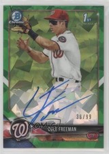 2018 Bowman Chrome HTA Green Atomic Refractor 36/99 Cole Freeman Auto 08jk
