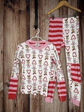 Hanna Andersson X Grinch Pajama Set Girl  s 2 Piece 6-7 Dr Seuss Cindy Lou Who