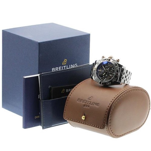 Breitling Chronomat 44 Bicolore IB0110 44mm Black Dial Automat...